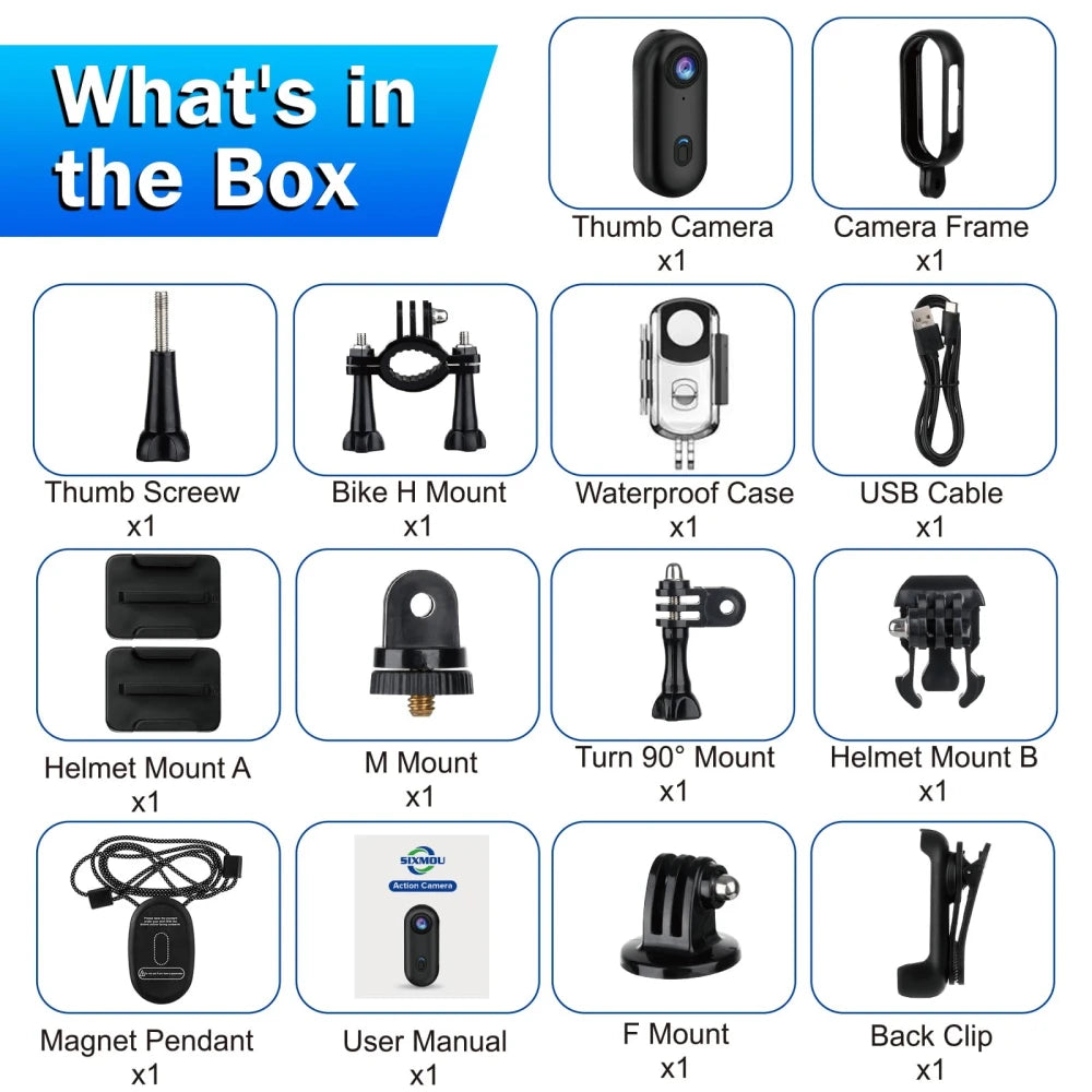 Waterproof Helmet Action Camera
